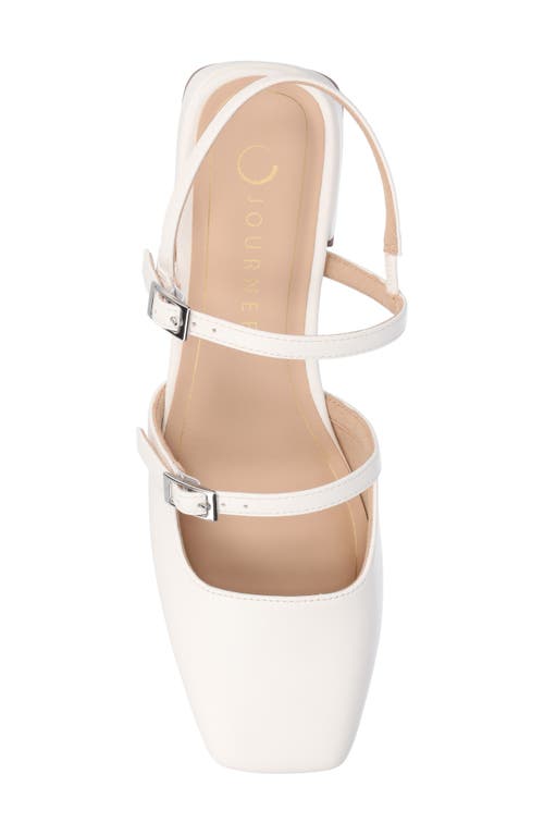 Shop Journee Collection Gretchenn Slingback Mary Jane Pump In White