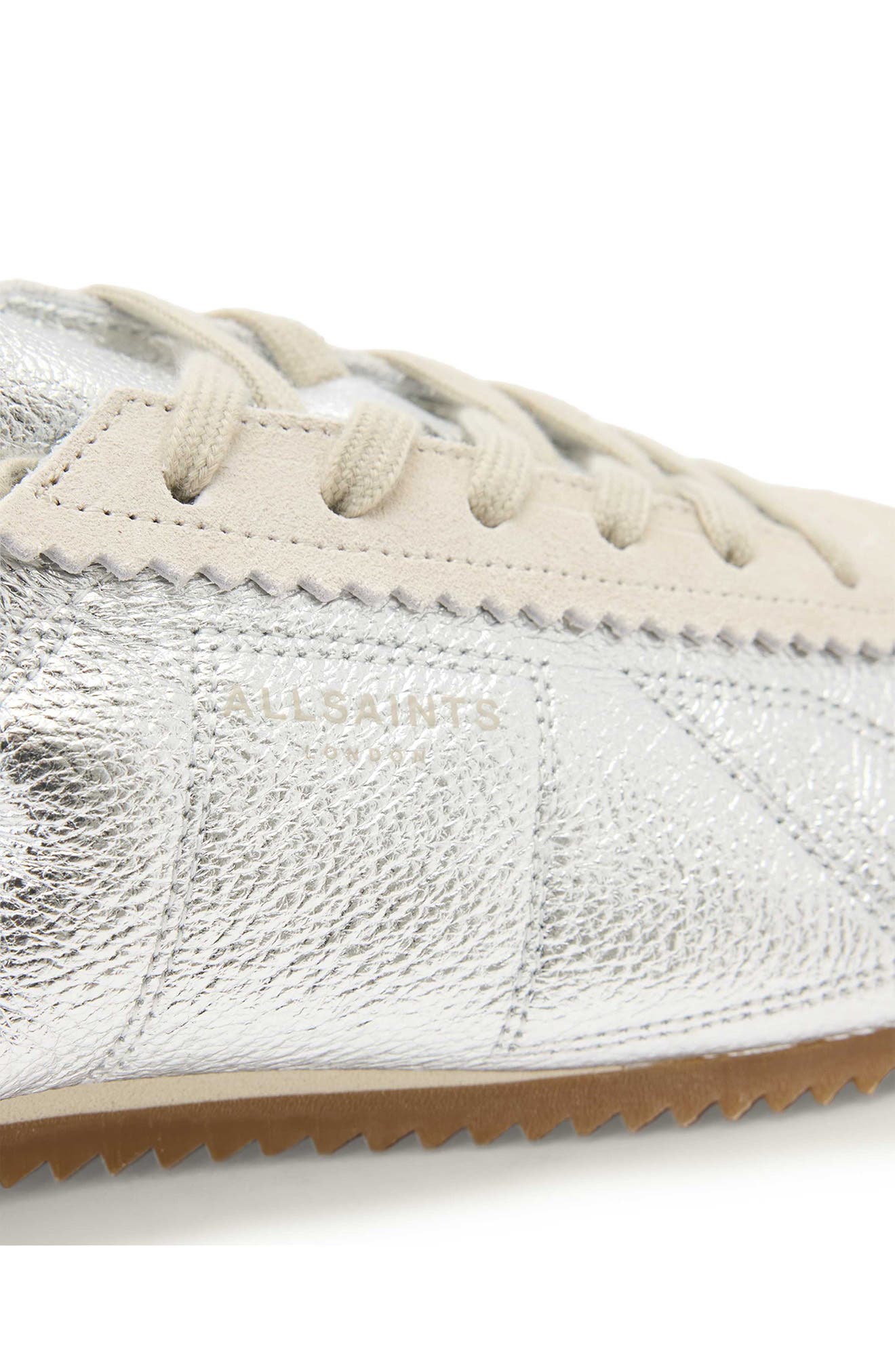 AllSaints Kenny Runner Sneaker, Alternate, color, Silver