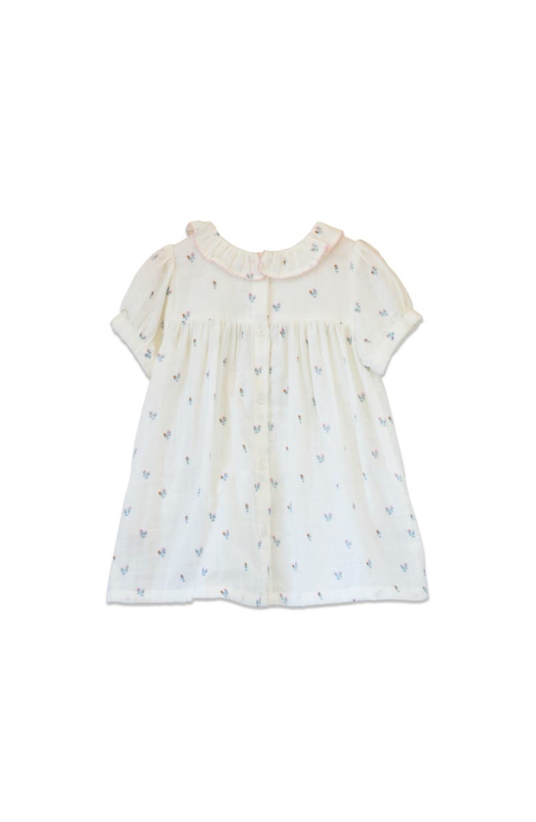 Beet World Emily dress with Lace trim, Alternate, color, Off White