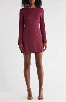 French Connection Long Sleeve Ponte A-Line Dress