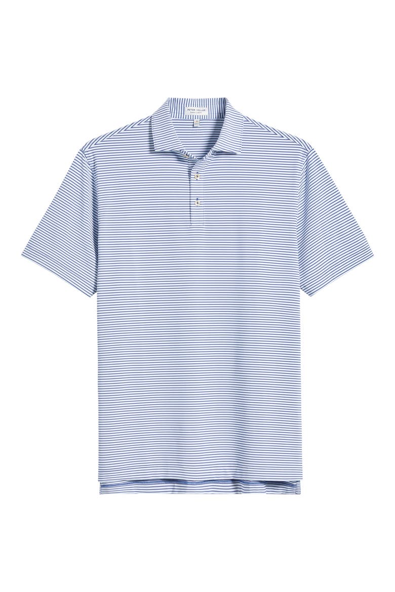 Linden Stripe Performance Jersey Polo, Alternate, color, SPORT NAVY