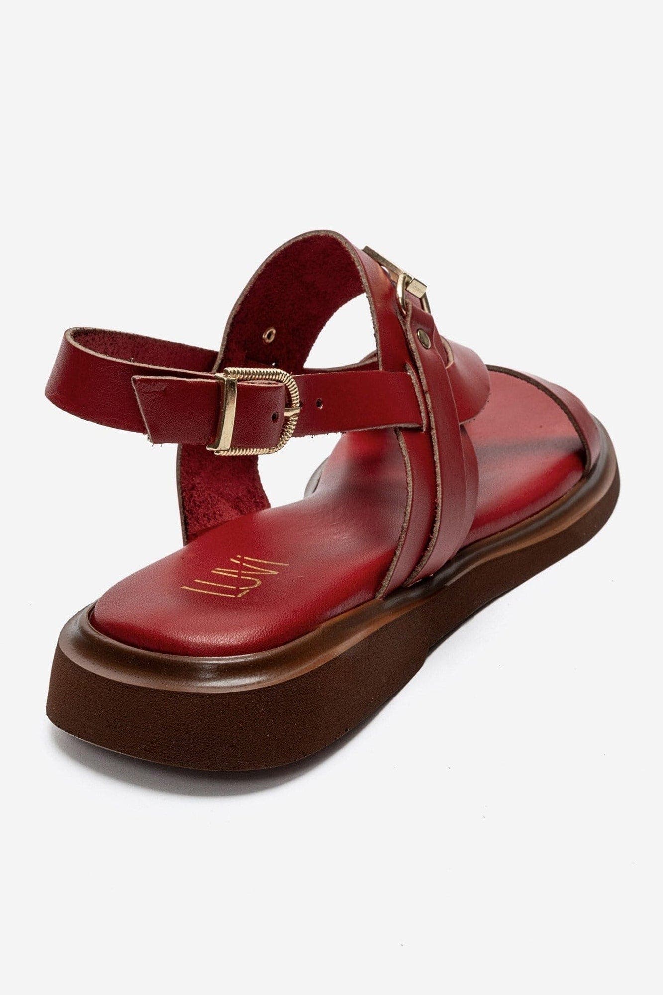 Fabiana Leather Thong Sandal, Alternate, color, Red
