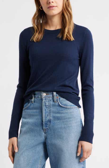 Caslon® Merino Wool Blend Crewneck Sweater