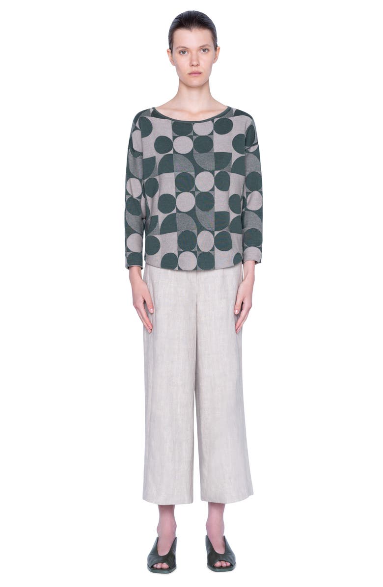 Akris punto Circlefield Intarsia Sweater, Alternate, color,