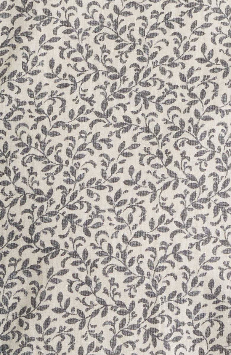 Canali Regular Fit Floral Cotton & Lyocell Dress Shirt, Alternate, color, Beige