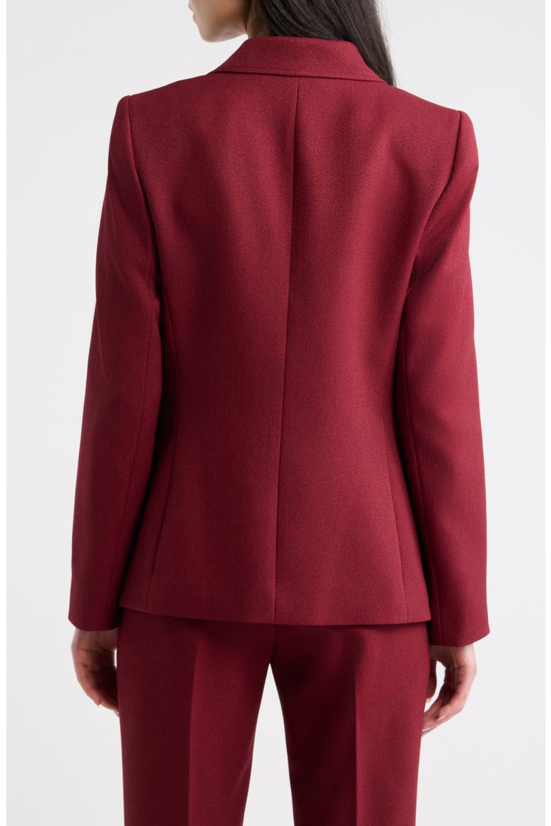 One-Button Structured Blazer, Alternate, color, CRANBERRY