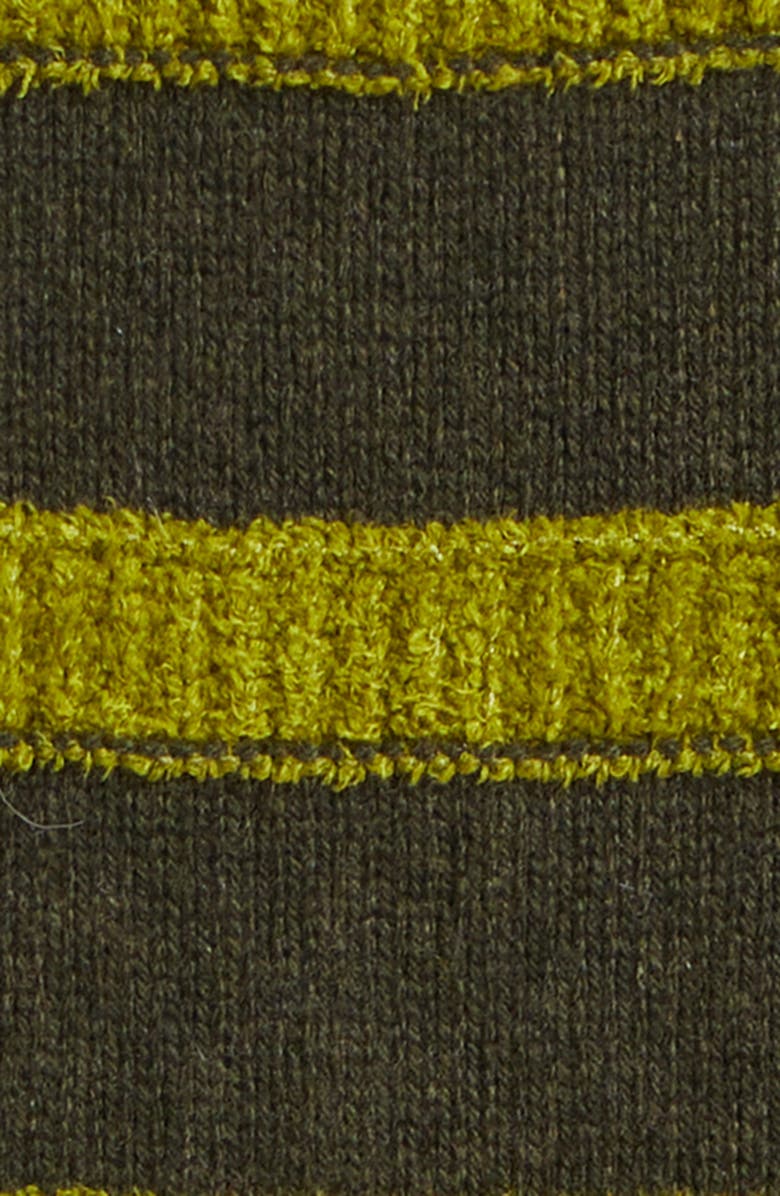 The Elder Statesman Ridgeline Stripe Oversize Cashmere Sweater, Alternate, color, Snap Pea Stripe