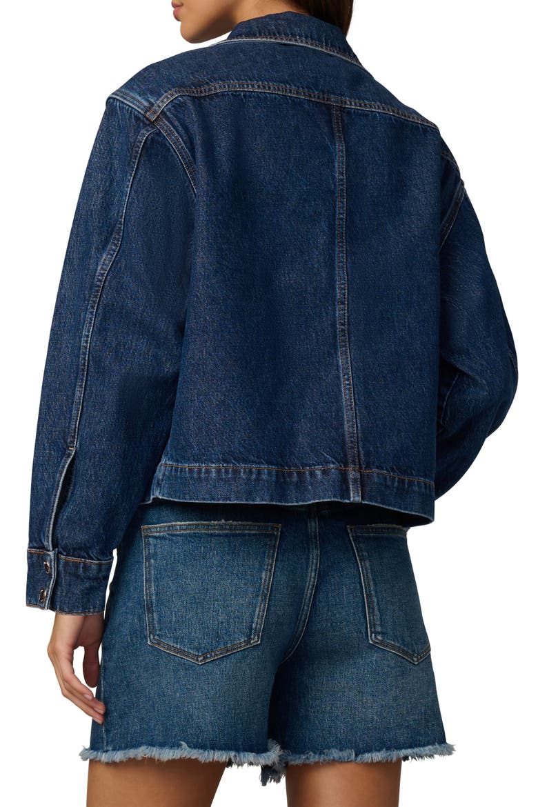 The Farah Zip Denim Jacket, Alternate, color, RIPPLE