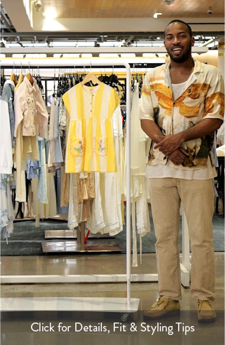 Kids' Short Sleeve Print Cotton Dress, sales video thumbnail