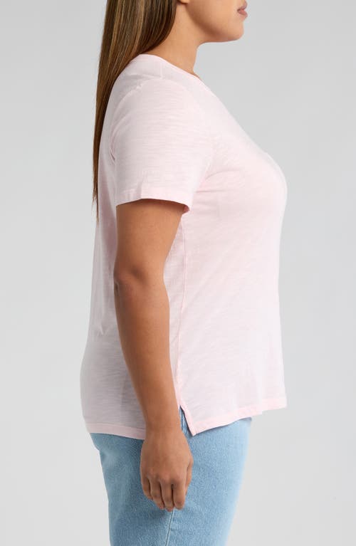 Caslonr Caslon(r) Crewneck Slub Jersey Pocket T-shirt In Pink Balm