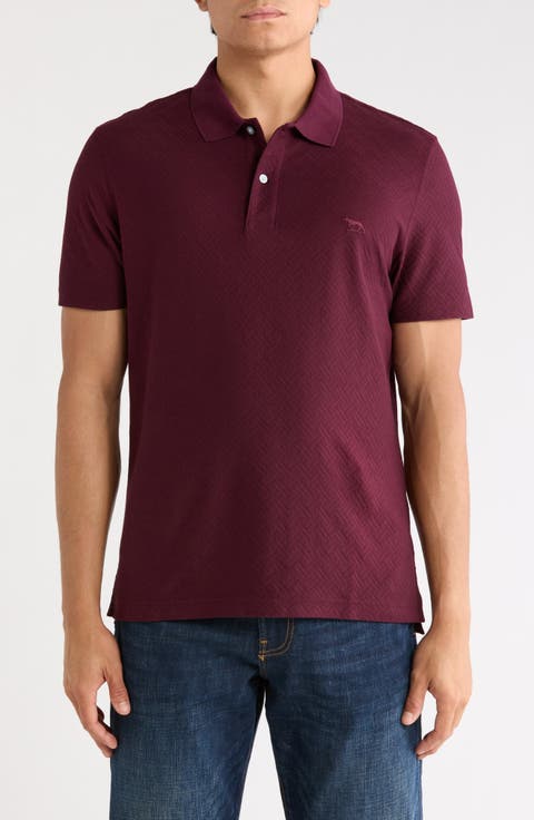 Reimers Lane Sports Fit Cotton Jacquard Polo