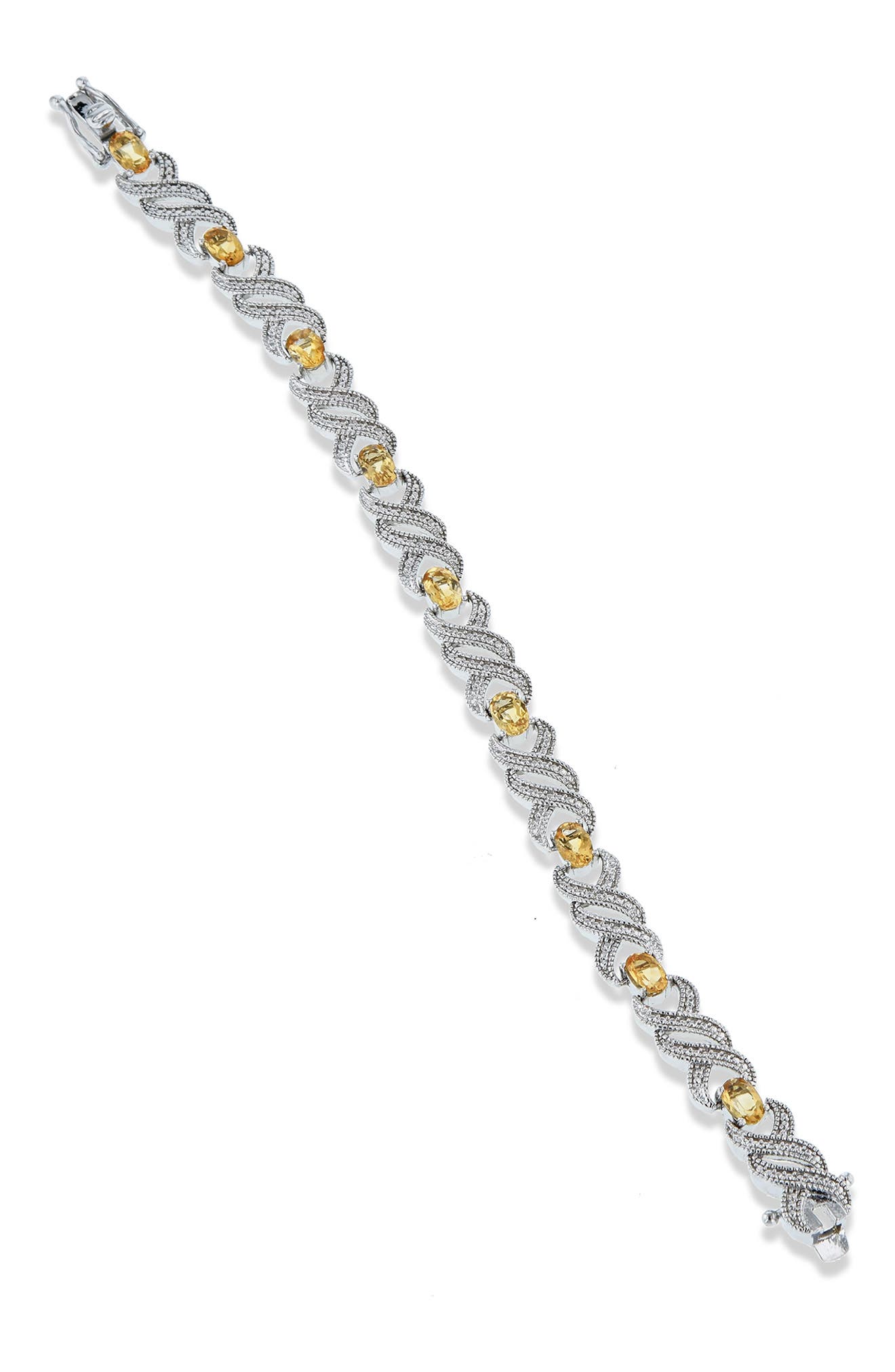 SAVVY CIE JEWELS Diamond & Citrine Bracelet