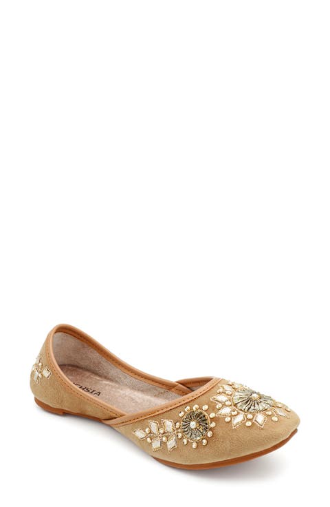 Whistledown Embroidered Jutti Flat (Women)
