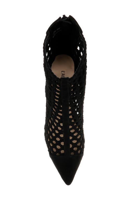 L Agence L'agence Josefine Open Weave Bootie In Black