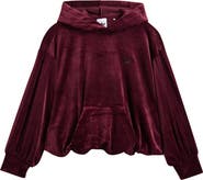 adidas Kids' Rib Velour Hoodie