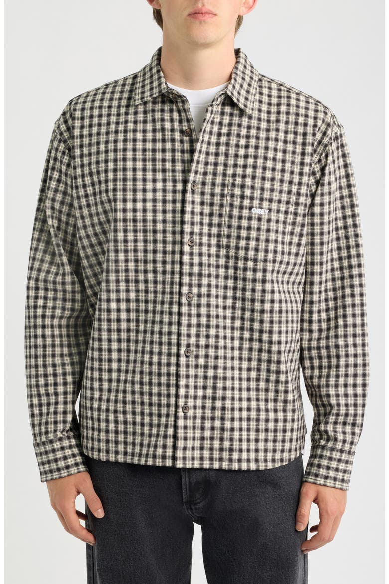 Bigwig Axel Check Woven Shirt, Alternate, color, BLACK MULTI