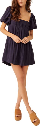 Free People free-est Marina Tie Back Cotton Crinkle Babydoll Dress | Nordstromrack Free People free-est Marina Tie Back Cotton Crinkle Babydoll Dress | Nordstromrack