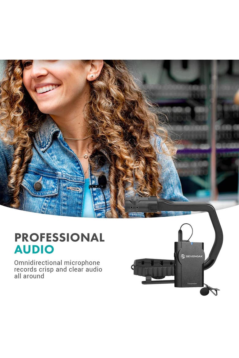 MicRig-W1 Wireless Microphone Filmmaker Handle, Alternate, color, Black