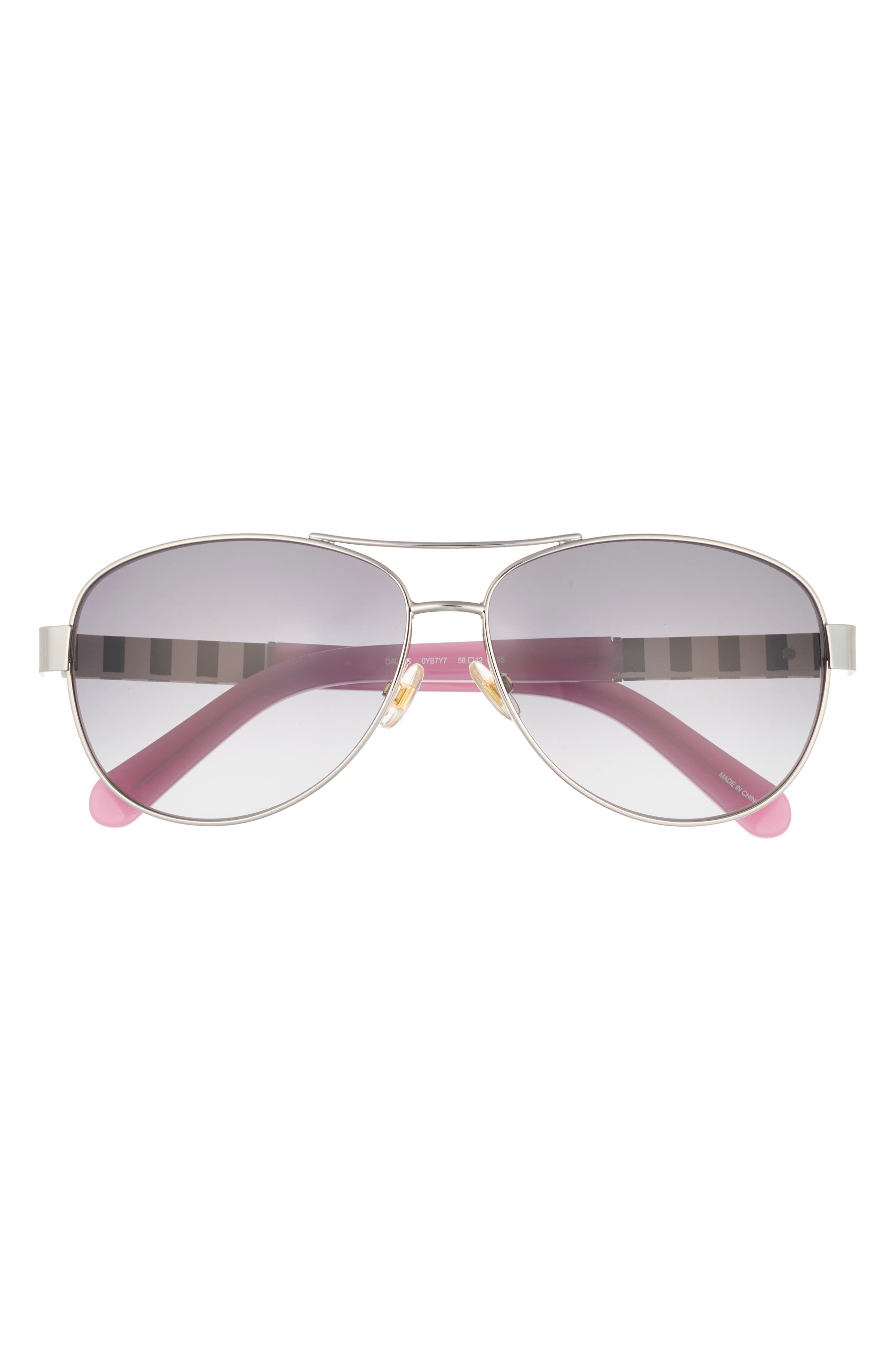 kate spade new york 'dalia' 58mm aviator sunglasses