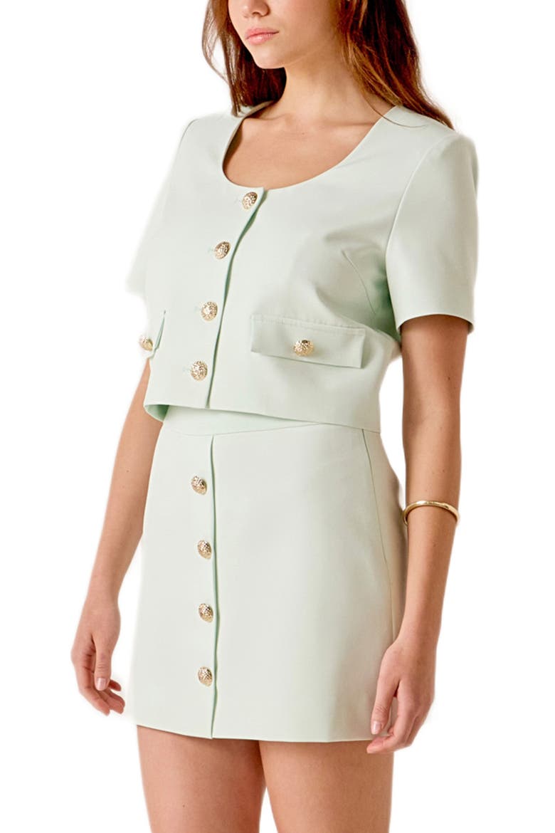 Short Sleeve Top, Alternate, color, MINT