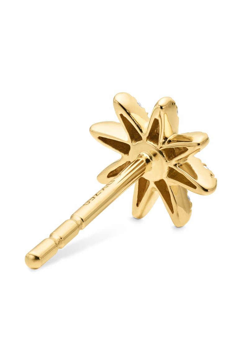 Petite Starburst 18K Gold & Pavé Diamond Stud Earrings, Alternate, color, DIAMOND/ YELLOW GOLD