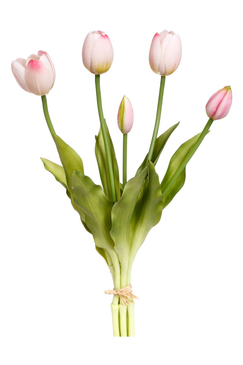 Blooming Tulip Bunch of 5, 6 Bunches Total, Main, color, Light Pink