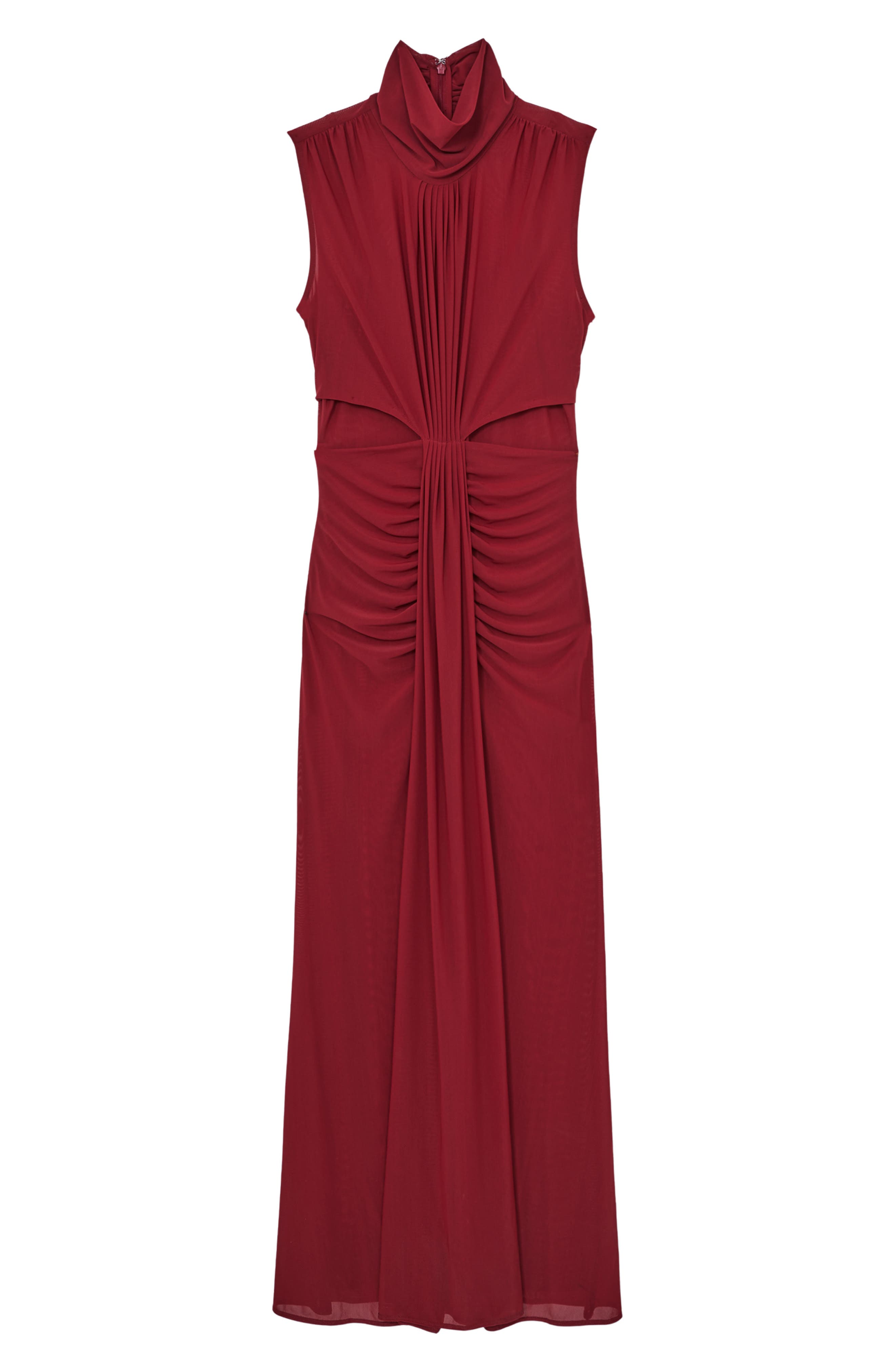 reiss daniella sleeveless ruched dress Daniella Drape & Ruched Detail Sleeveless Gown (Women)