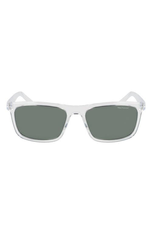 Nike Embar 56mm Polarized Square Sunglasses In Green