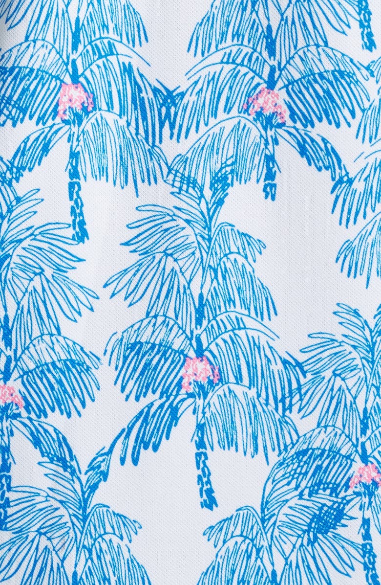 johnnie-O The Grove Palm Tree Print PREP-FORMANCE Golf Polo, Alternate, color, Palisades Blue