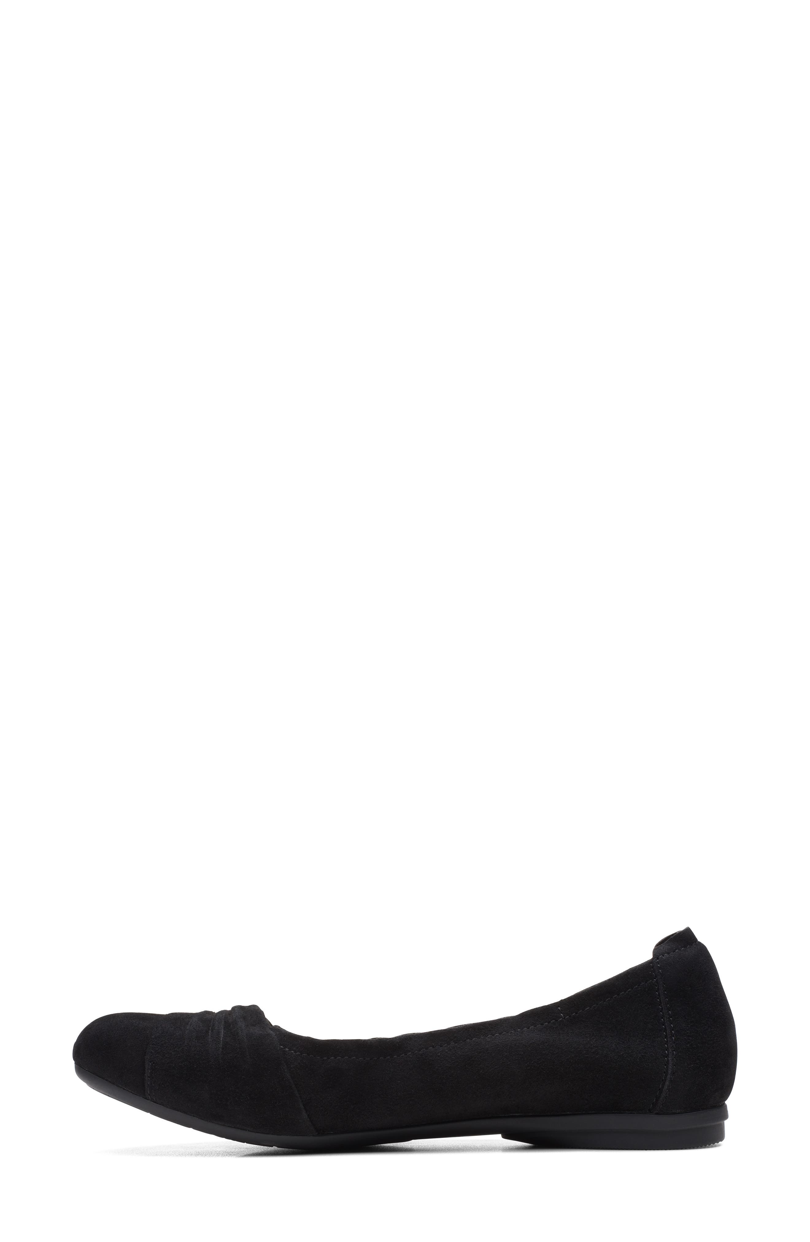 Clarks<sup>®</sup> Rena Step Suede Flat, Alternate, color, 