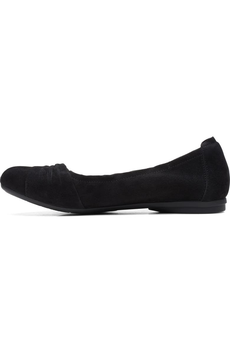 Clarks<sup>®</sup> Rena Step Suede Flat, Alternate, color,