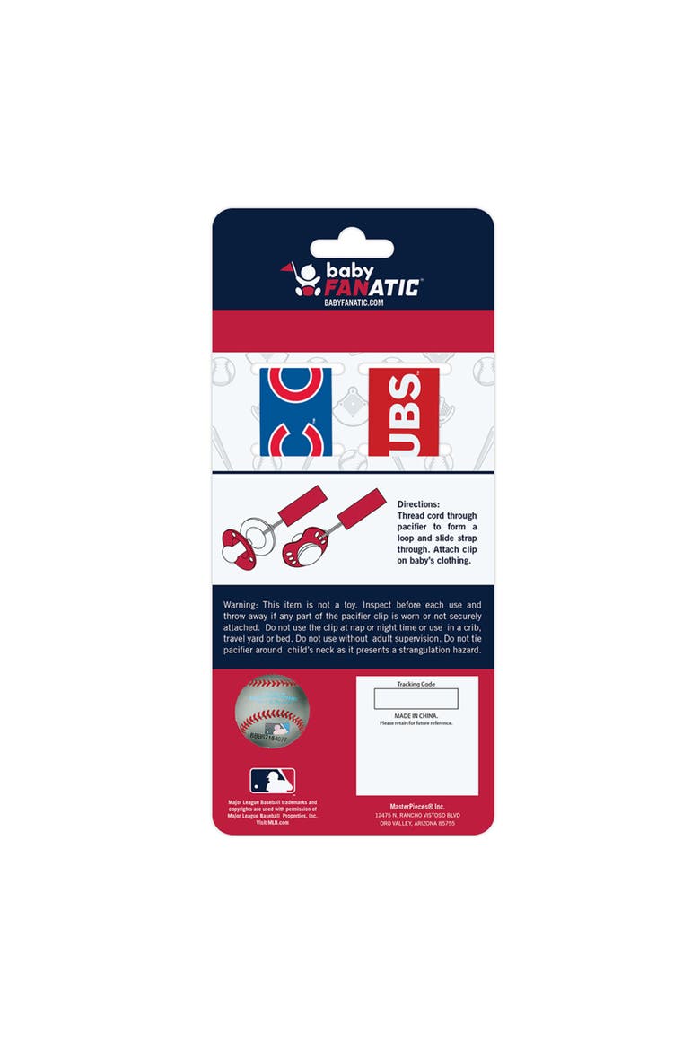 Chicago Cubs Pacifier Clip 2-Pack, Alternate, color, Multicolor