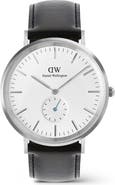 Daniel Wellington Classic Multi Eye Leather Strap Watch, 40mm