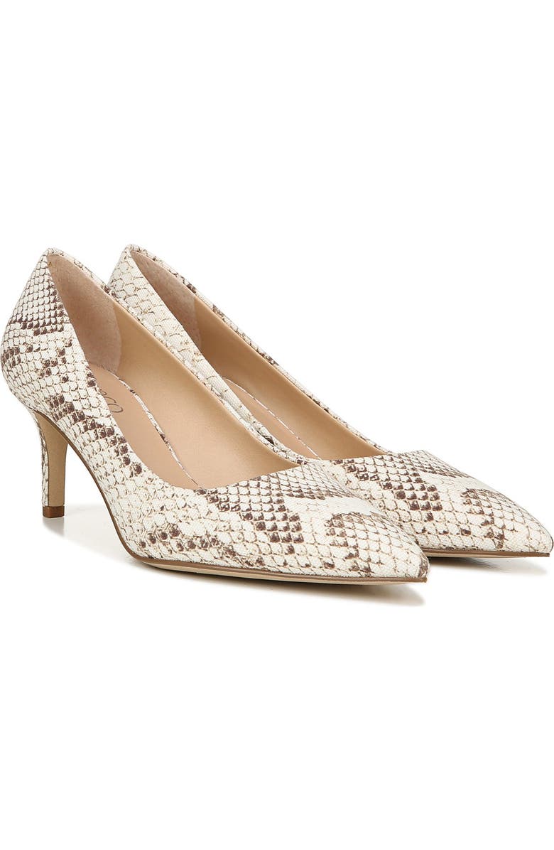 Franco Sarto Tudor Snakeskin Printed Kitten Heel Pump, Alternate, color,