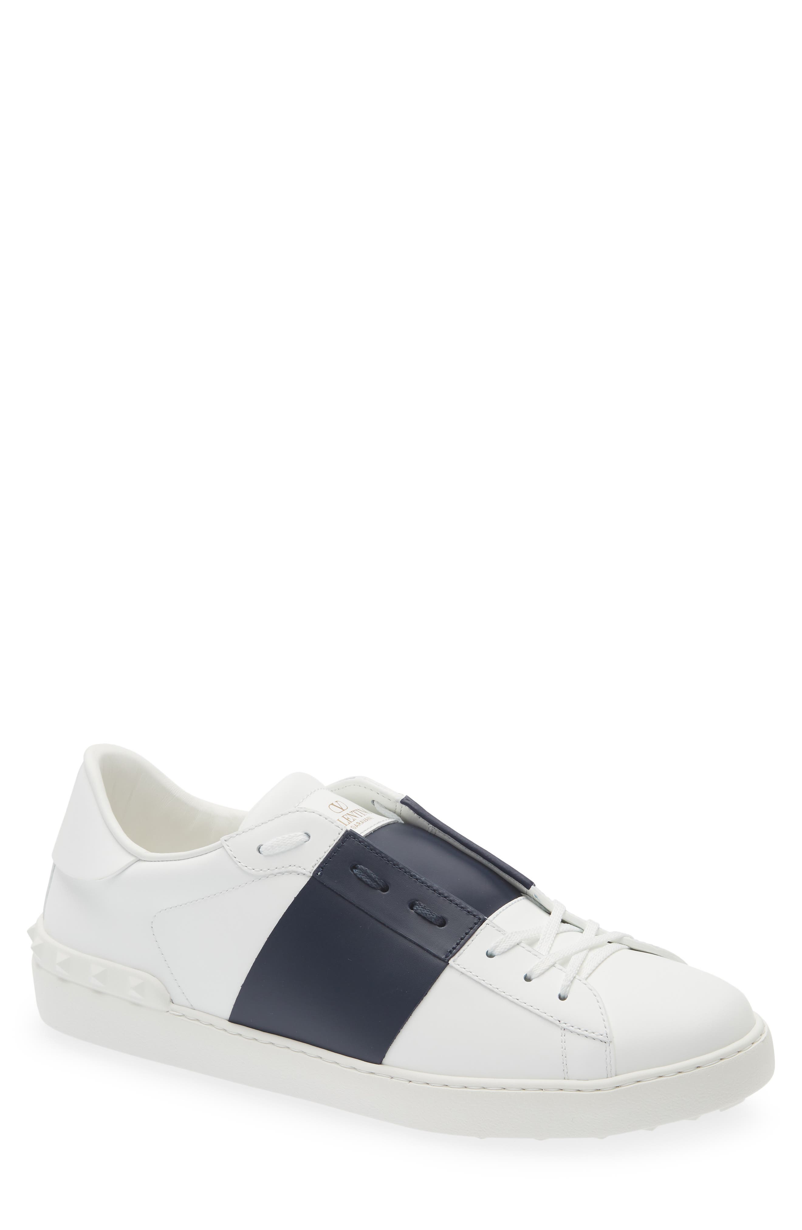 Valentino Garavani Open Sneaker, Main, color, White/ Blue
