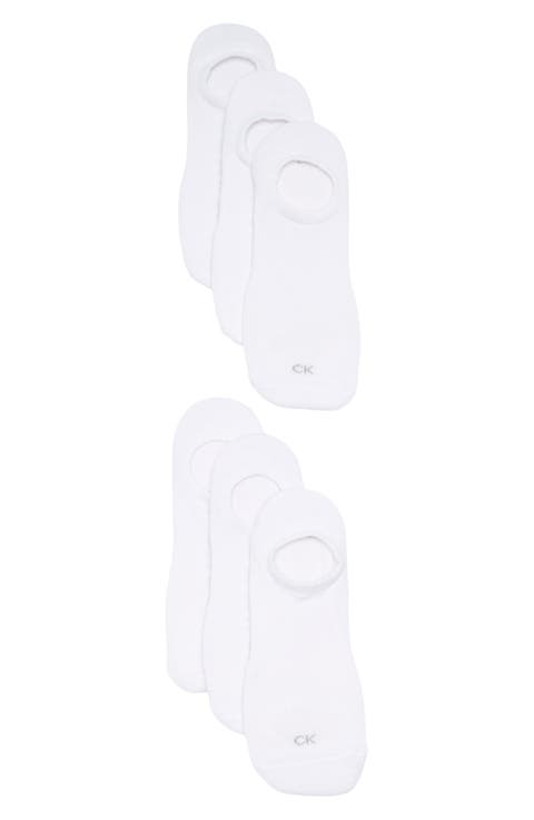 6-Pack 1/2 Terry Cushion Cut Liner Socks