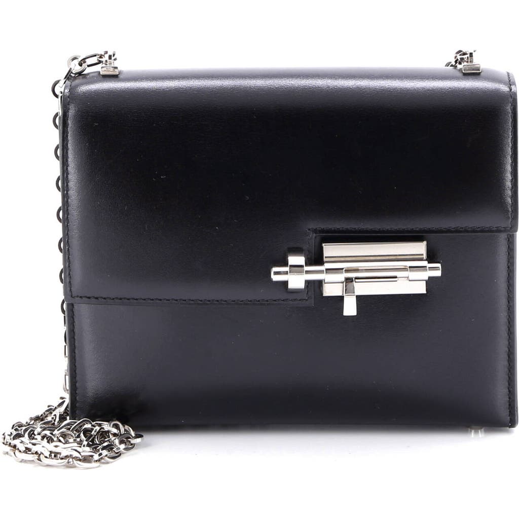 Pre-owned Hermes Hermes Verrou Chaine Bag Tadelakt Mini In Black