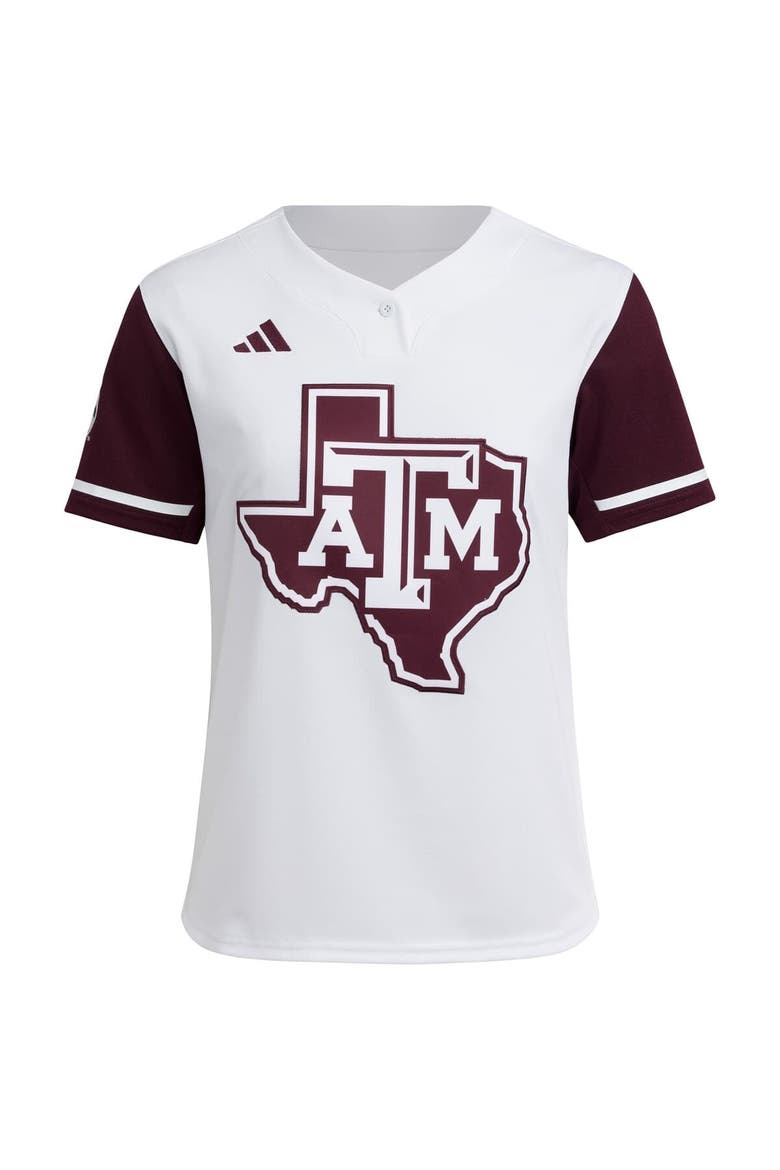 Women's adidas  Maroon Texas A&M Aggies Replica Softball Jersey, Alternate, color, White