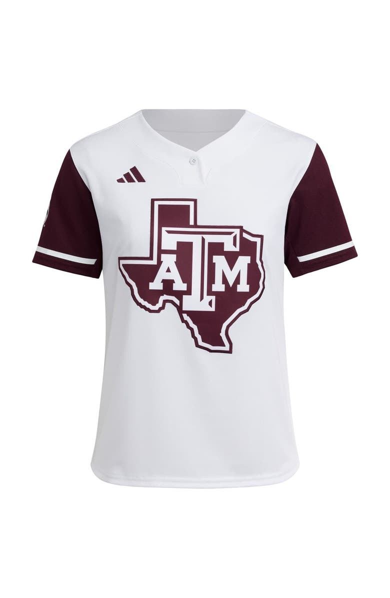 adidas Women's adidas Maroon Texas A&M Aggies Replica Softball Jersey, Alternate, color, White