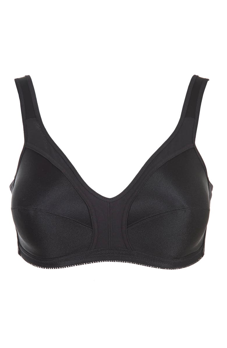 Dominique Intimates Isabella Everyday Wire Free Cotton Lined Bra, Alternate, color, Black