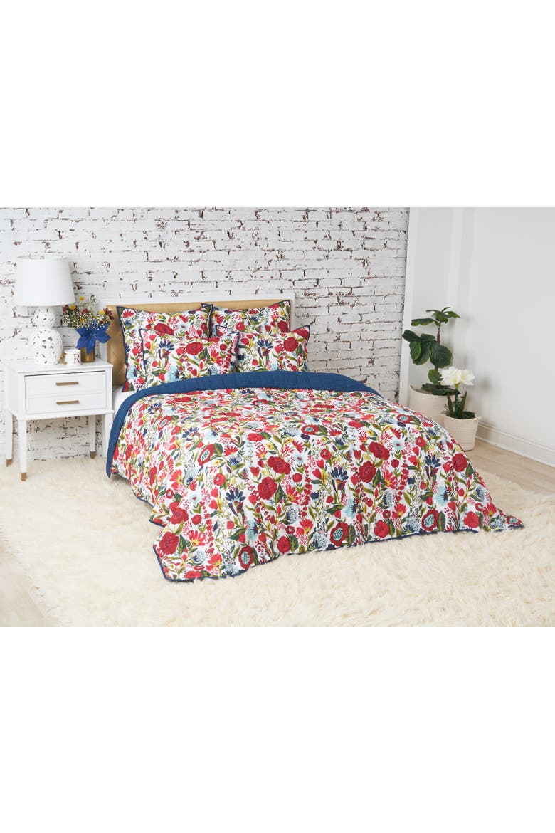Bella Winter Bedding Single Quilt, Alternate, color, Red