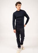 Saint James MATELOT - Wool Fisherman Sweater with Button Shoulder