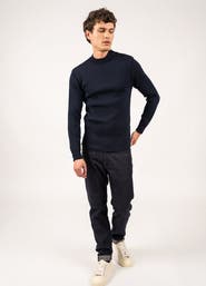 Saint James MATELOT - Wool Fisherman Sweater with Button Shoulder