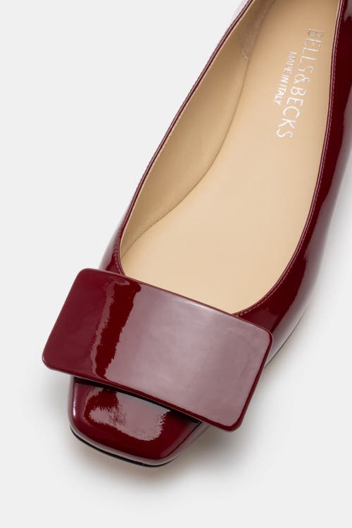 Bells & Becks Emma Ballerina Flat With Tab In Brown