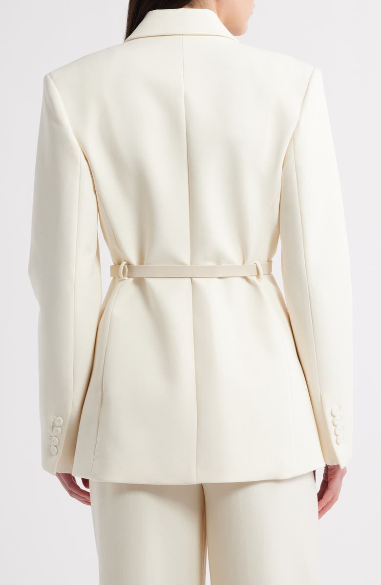 MANGO Blance Belt Blazer, Alternate, color, Light Beige