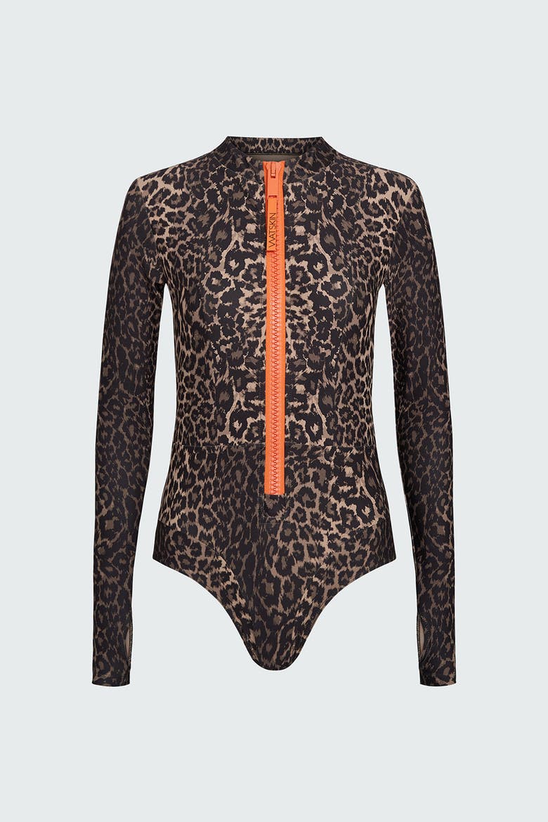 Harper Bodysuit, Alternate, color, Leopard