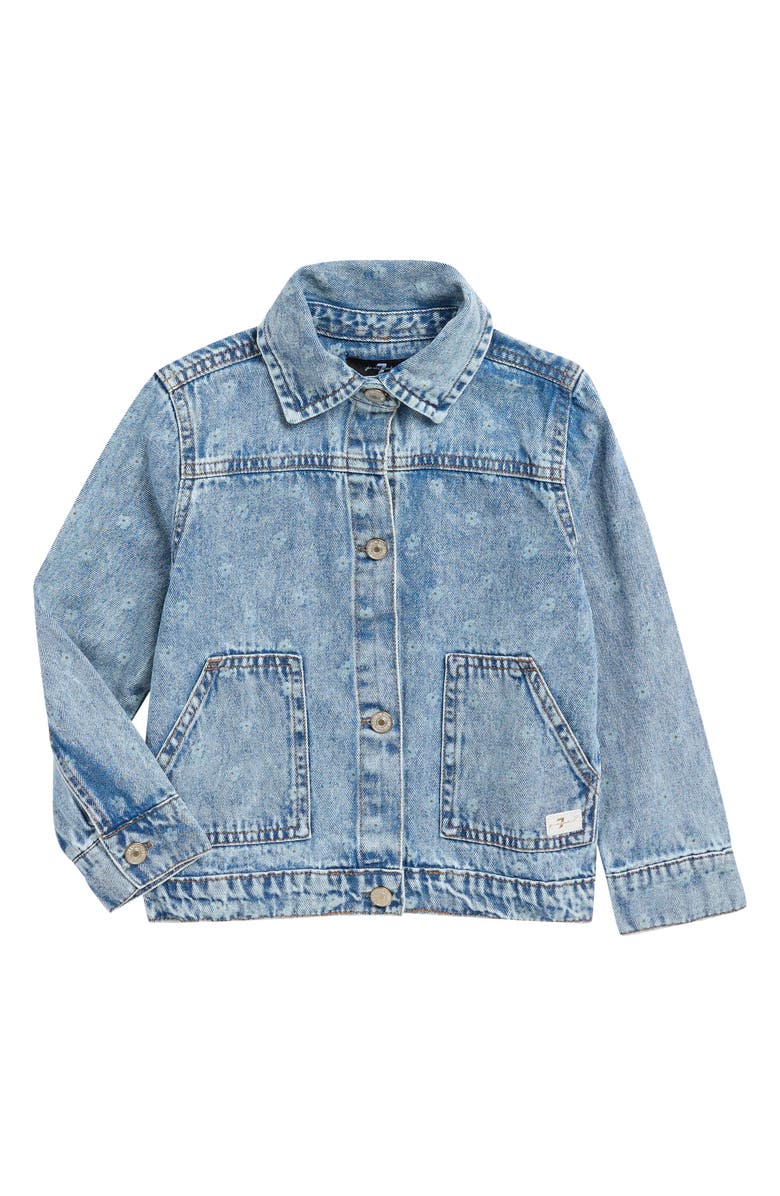 7 For All Mankind Kids' Denim Jacket, Main, color, Medium Classic