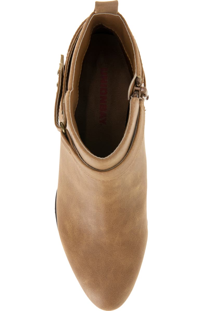 UNIONBAY Tilly Side Zip Bootie, Alternate, color, Cognac