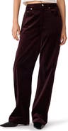Steve Madden Sydnee Stretch Velvet Wide Leg Pants