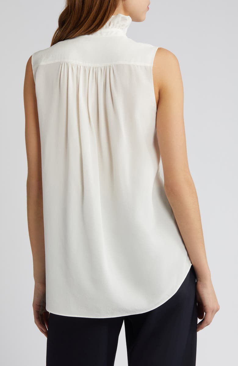 FRAME Ruffle Sleeveless Silk Top, Alternate, color,
